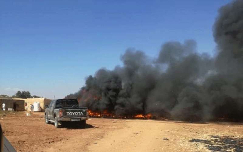 نشامى الدرك يخمدون حريقا في الرمثا