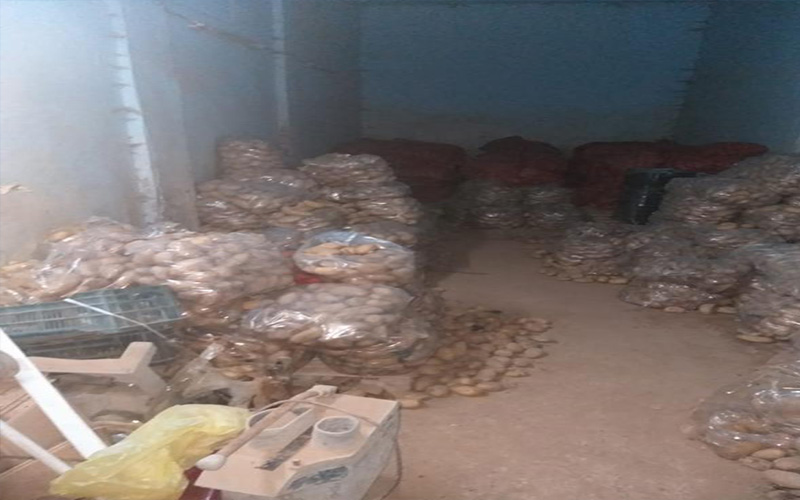 الكرك .. ضبط (9) اطنان بطاطا