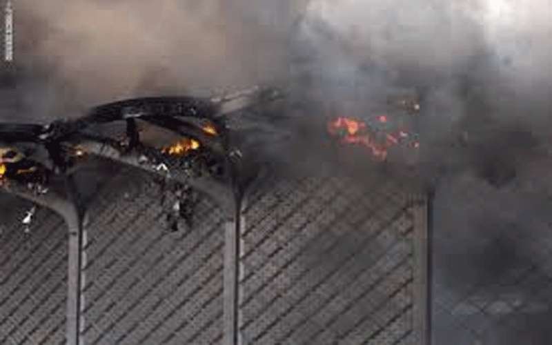 حريق في مشروع للطاقة الشمسية بالسلط