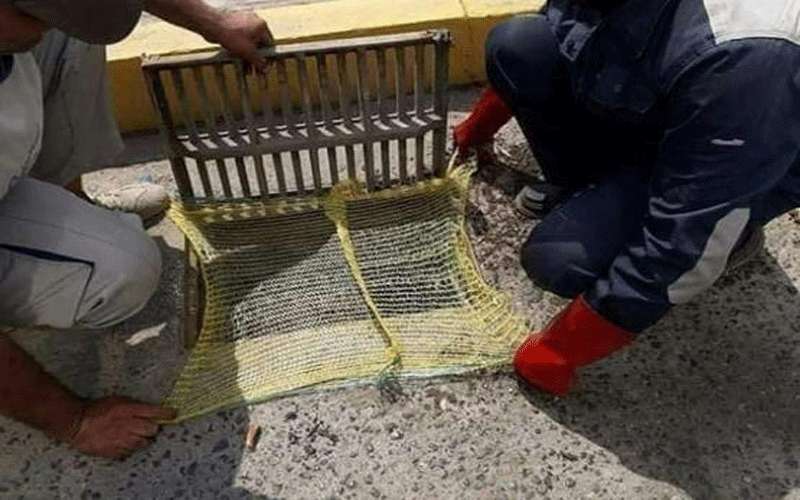 الأمانة تنفي وضع أكياس خيش على