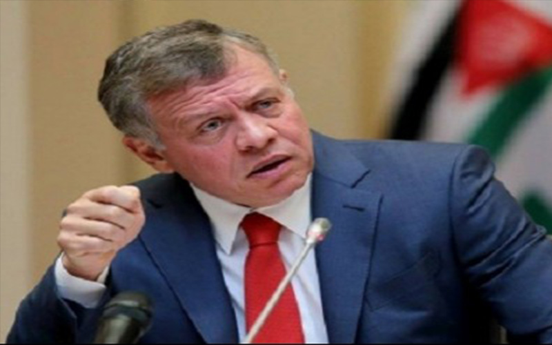 الملك يؤكد موقف الأردن الثابت والرافض