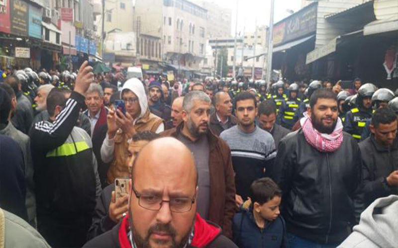 مسيرة في وسط البلد ضد الاحتلال