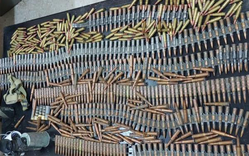 ضبط كميات كبيرة من الذخيرة الحية