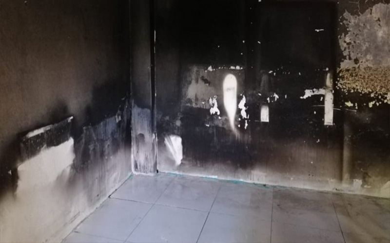 الأوقاف: لا إصابات بحريق مسجد أم