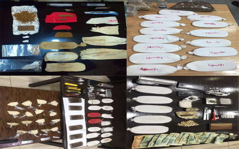 ضبط كميات كبيرة من المواد المخدرة