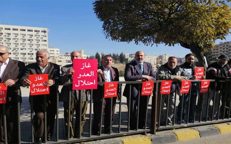 اعتصام امام النواب لمناهضي اتفاقية الغاز