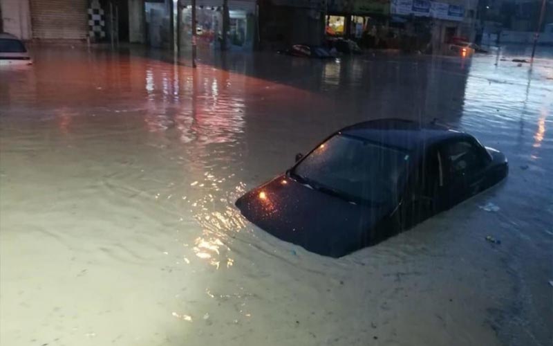 ارتفاع منسوب المياه و غرق محال