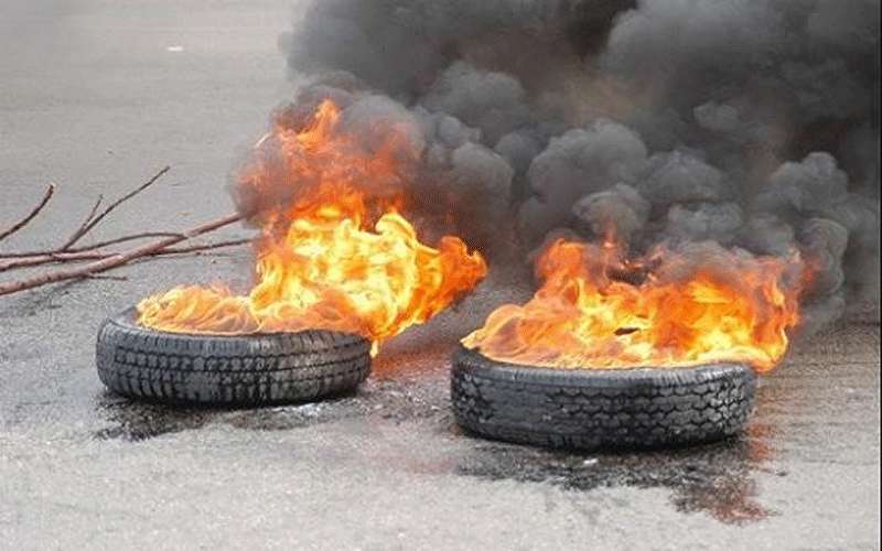 إحراق محولي الغاز الإسرائيلي في إربد