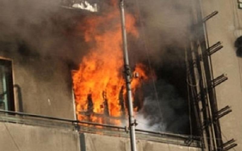 اصابة (3) اشخاص بحريق منزل بعجلون