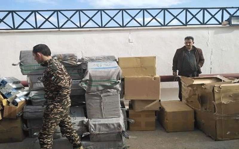 ضبط صهريج سريع الاشتعال محمل بالألبسة