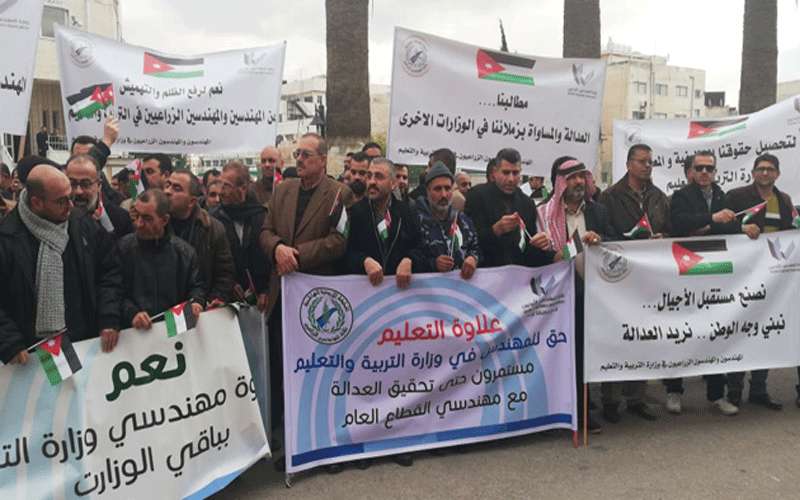 المهندسين تمهل الحكومة حتى الاثنين