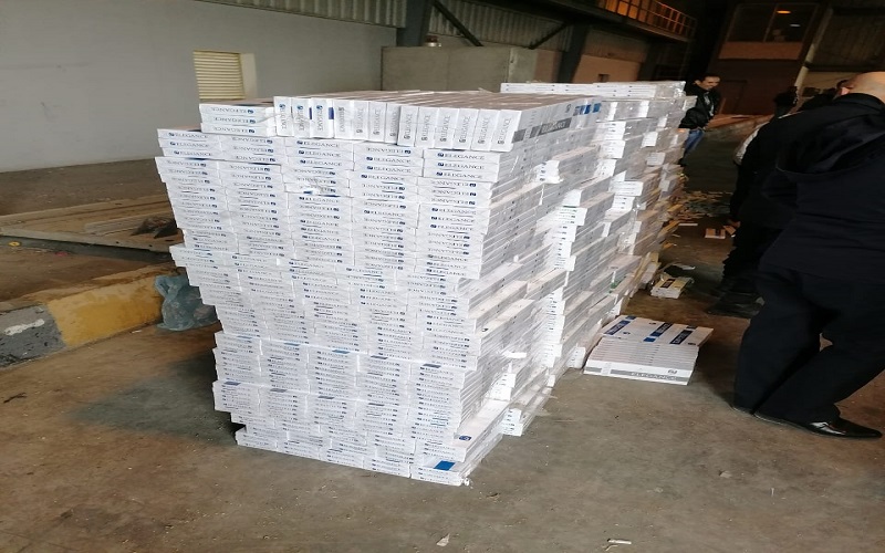 مركز جمرك جابر يحبط تهريب ٧٠٠٠