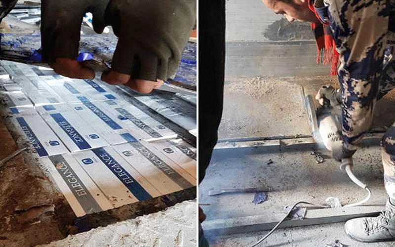 الجمارك تحبط تهريب دخان ومشروبات كحولية