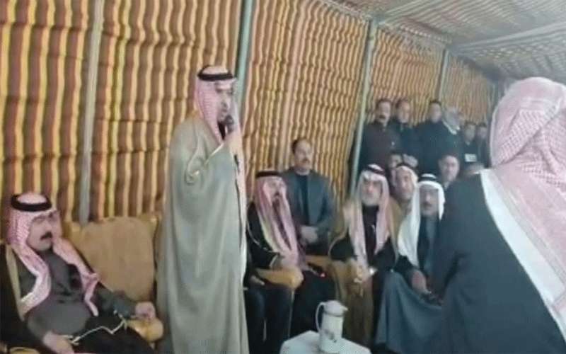 عطوة اعتراف بين قبيلة العنزه في