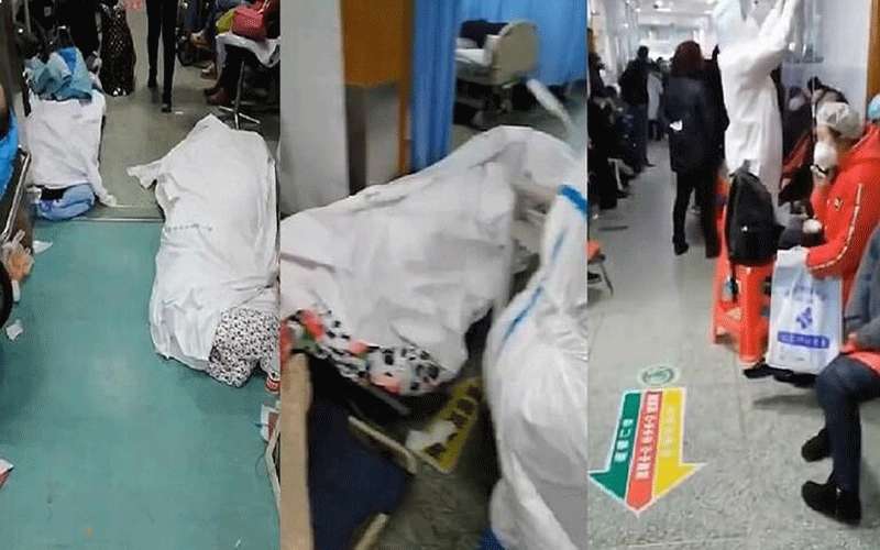 الصين.. جثث ضحايا كورونا في ممرات
