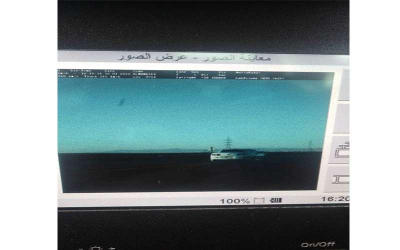 ضبط مركبة تسير بسرعة ٢٢٠ كلم