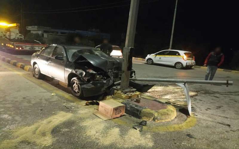 وفاة شاب بحادث تدهور (صور)