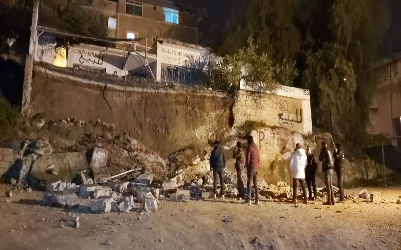 جرش: حوادث سقوط جدران استنادية في
