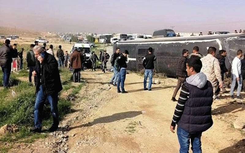 حادث لحافلة طلبة الجامعة الهاشمية