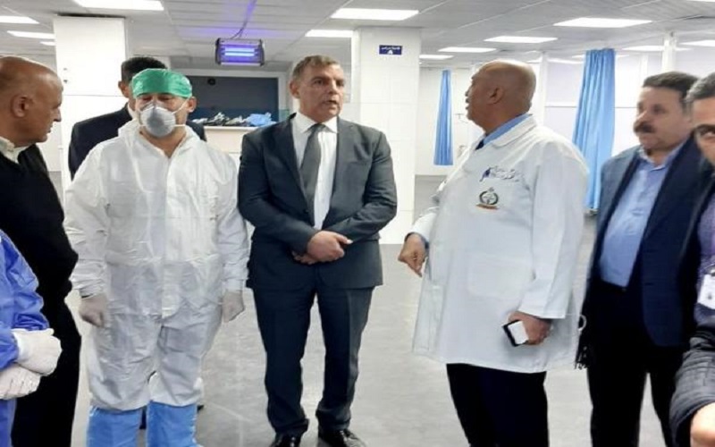 جابر يتفقد مستشفى العزل الصحي في