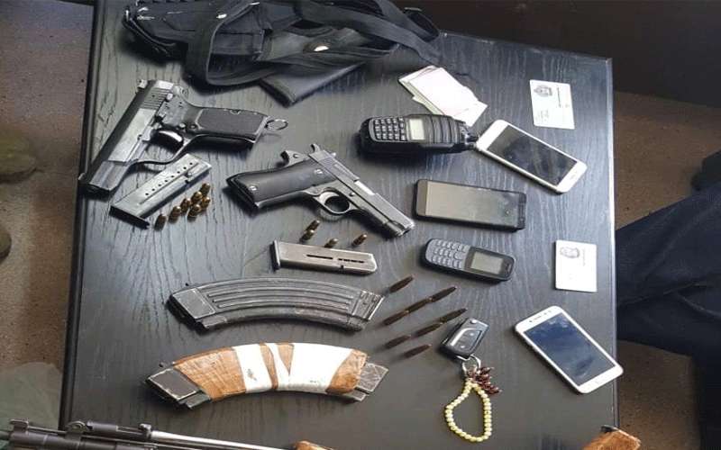 ضبط 8 اشخاص بحوزتهم 3 اسلحة