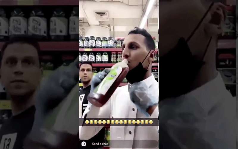 بالفيديو .. ضبط سعوديين شربا ديتول