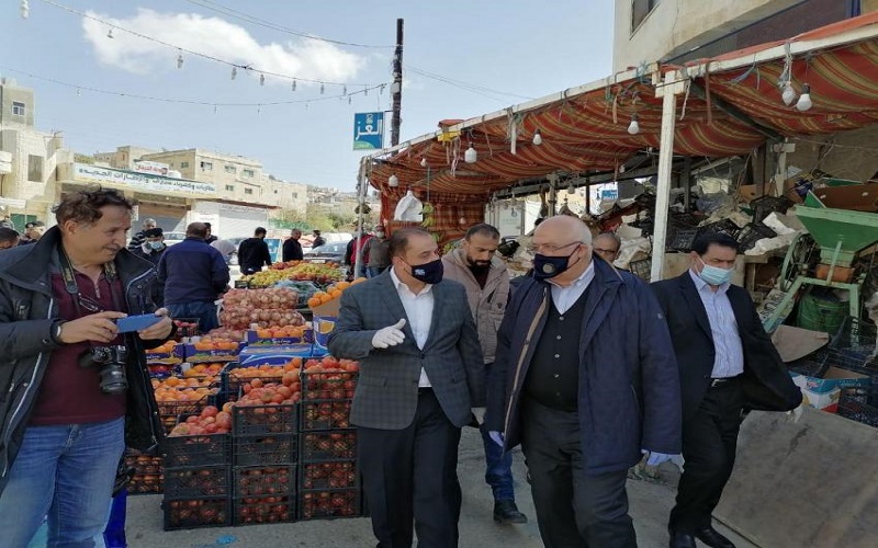 المعايطة يتفقد اسواق البلقاء