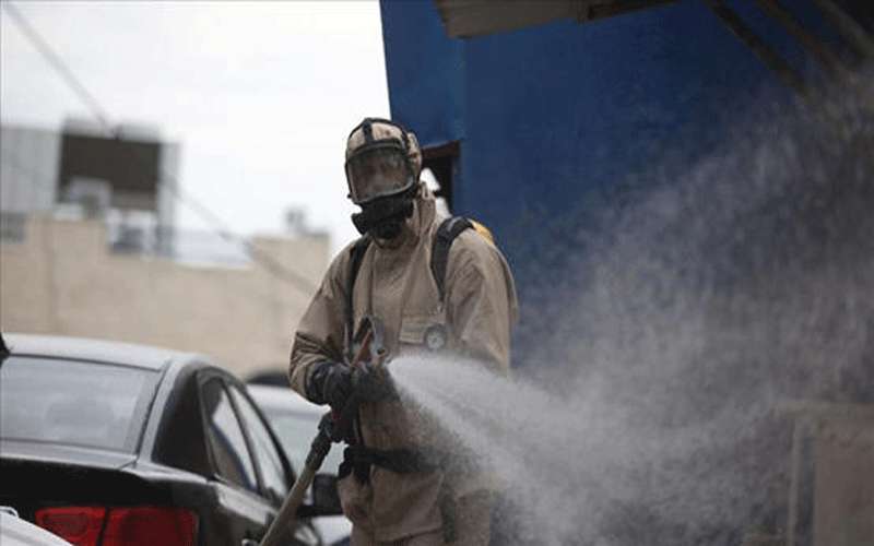 تعقيم لمدارس في البادية الشمالية الشرقية