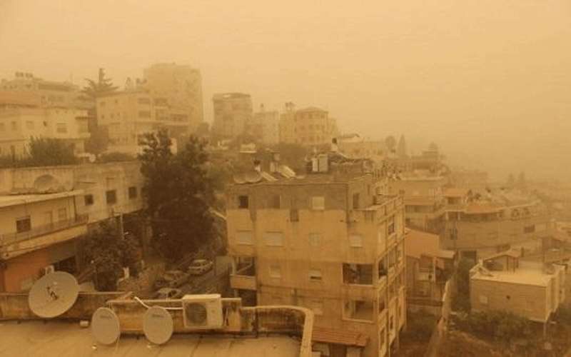 هواء الأردن غير صحي بسبب الغبار