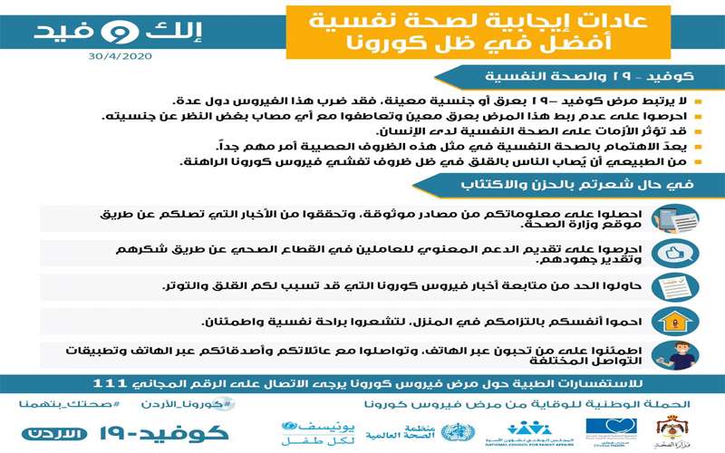الصحة توضح عادات ايجابية لصحة نفسية