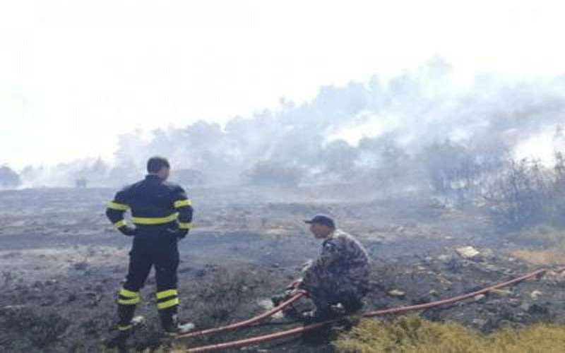 ضبط مفتعل حريق عجلون