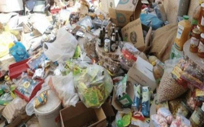 إتلاف طنين من المواد الغذائية في