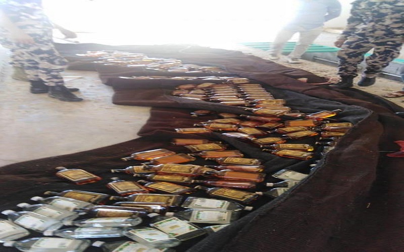 ضبط كميات كبيرة من المشروبات الروحية