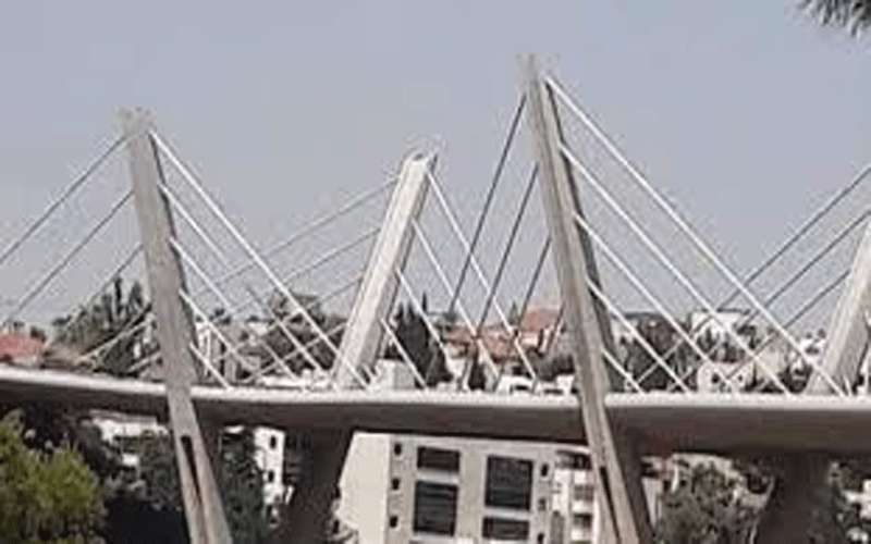 فتاة تلقي بنفسها من أعلى جسر