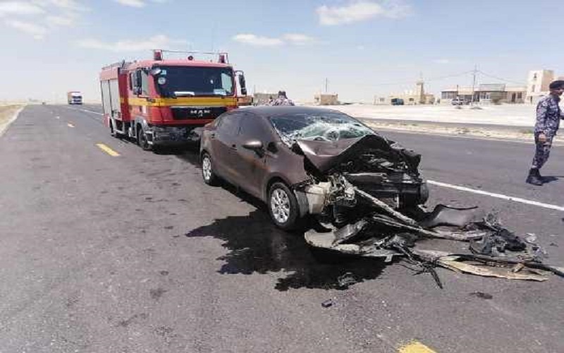 3 إصابات بحادث على الصحراوي