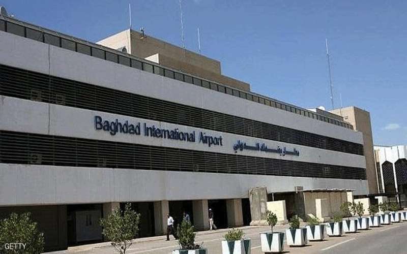 سقوط صاروخ على مطار بغداد
