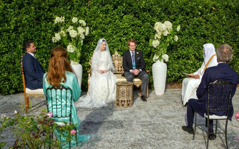 عقد قران الأميرة راية بنت الحسين