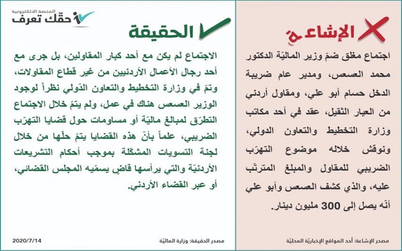 الحكومة: العسعس لم يساوم أحدا بقضايا