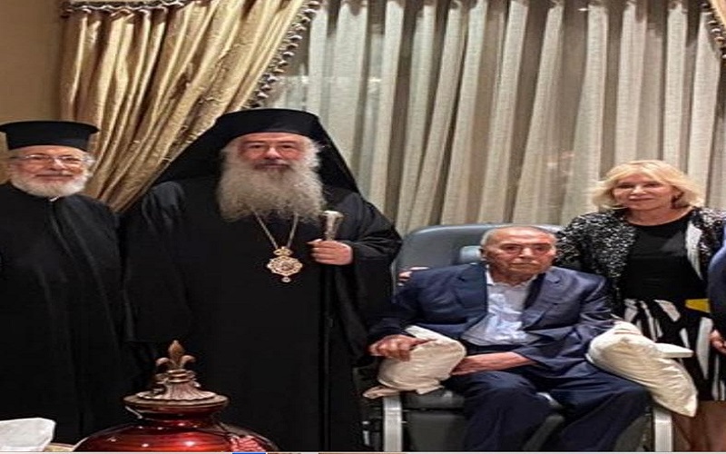 المطران خروستوفورس عطالله يزور د. البخيت