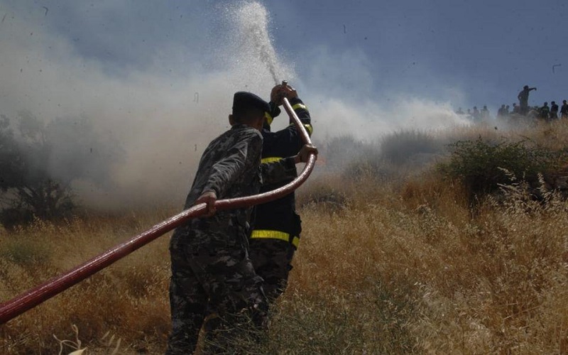 إخماد حريقين في اربد وجرش