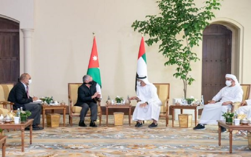 الملك: اللقاء مع بن زايد كان
