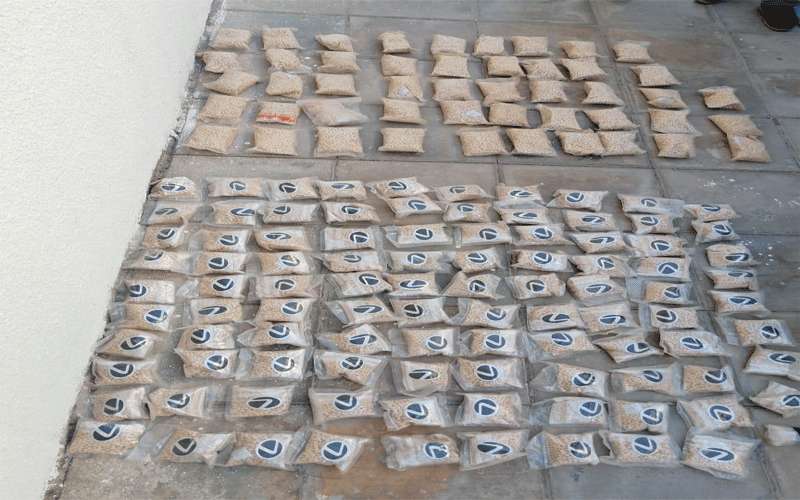 ضبط 200 الف حبة مخدرة بحوزة