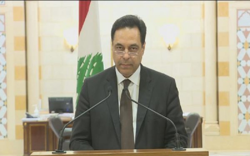 رسميا .. دياب يعلن استقالة الحكومة