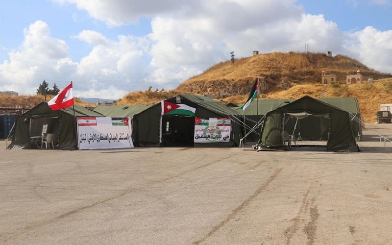 المستشفى الميداني الأردني في بيروت يواصل