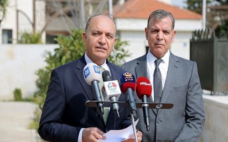 ‏إيجاز صحفي لوزيري الصحة والإعلام قرابة