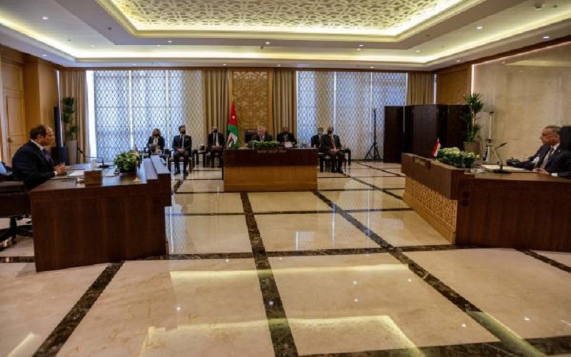 الملك في القمة الثلاثية: فلسطين هي