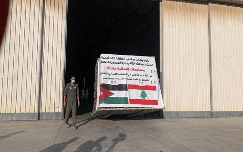 طائرة مساعدات أردنية رابعة إلى لبنان