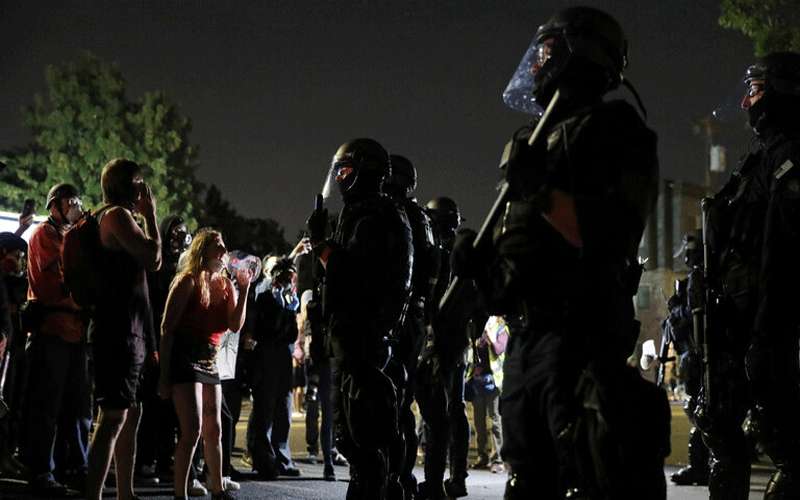 اعتقالات في بورتلاند الأمريكية بعد ليلة