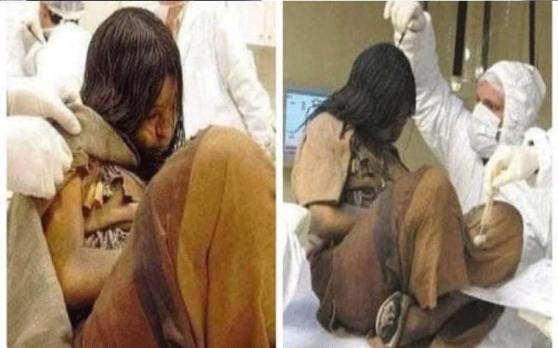 انتشال جثة طفلة مجمدة منذ 500