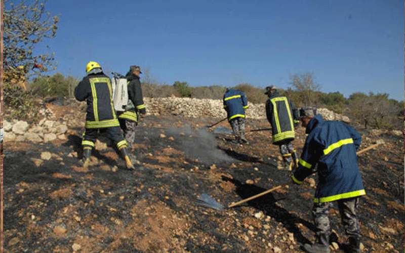 الدفاع المدني: إخماد 40 حريقا خلال